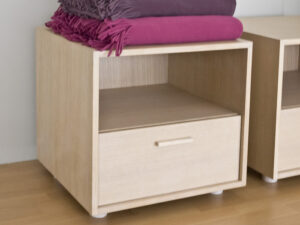 Comodino Flou serie Mono finit. rovere