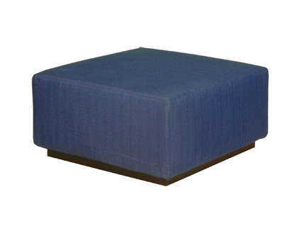 Pouf quadrato Flou Cubo blu